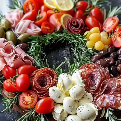 Thumbnail for Antipasto Wreath Charcuterie Board