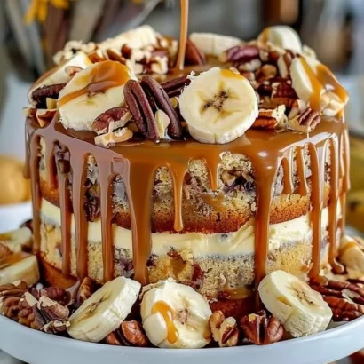 Thumbnail for Caramel Cake with Banana and Walnuts