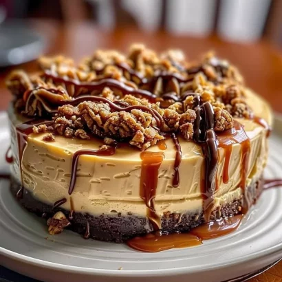 Thumbnail for Caramel Toffee Crunch Cheesecake
