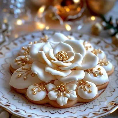 Thumbnail for Chamomile Charm Holly Cookies Blooming with Holiday Magic