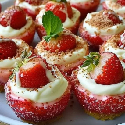 Thumbnail for Cheesecake Deviled Strawberries