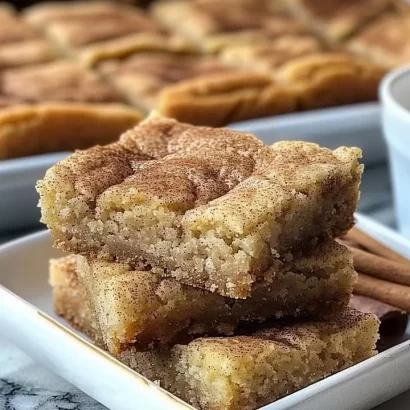 Thumbnail for Chewy Snickerdoodle Cookie Bars