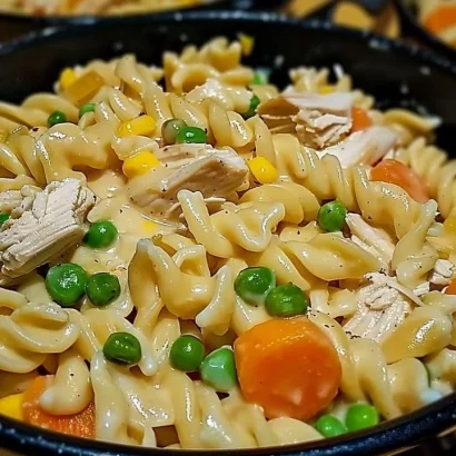 Thumbnail for Chicken Pot Pie Pasta