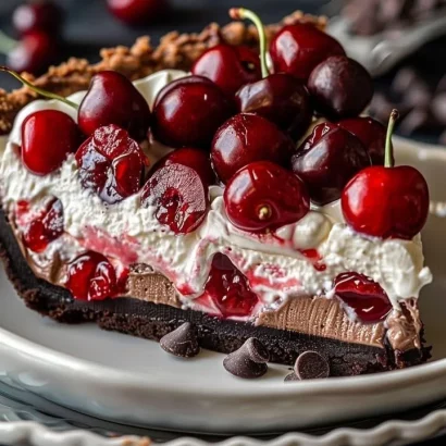 Thumbnail for Chocolate Cherry Cream Pie