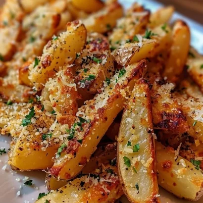Thumbnail for Crispy Baked Parmesan Garlic Fries