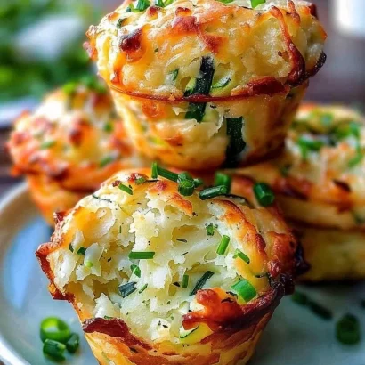 Thumbnail for Crispy Parmesan Zucchini Potato Muffins