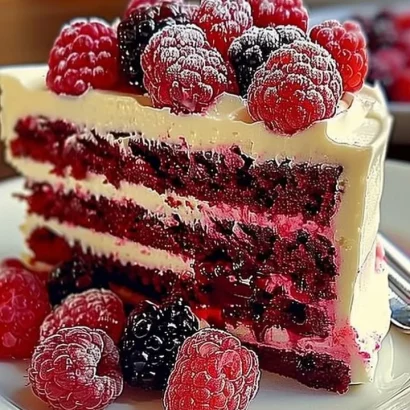 Thumbnail for Delightful White Chocolate Raspberry Cake