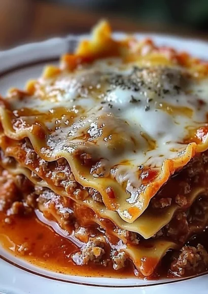 Delicious Crockpot Ravioli Lasagna served in a bowl