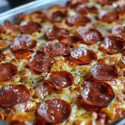 Thumbnail for Easy Pizza Casserole