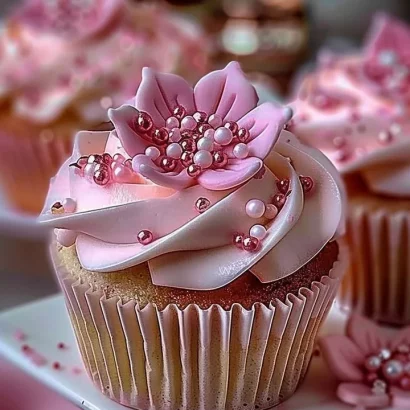 Thumbnail for Elegant Pink Buttercream Cupcakes