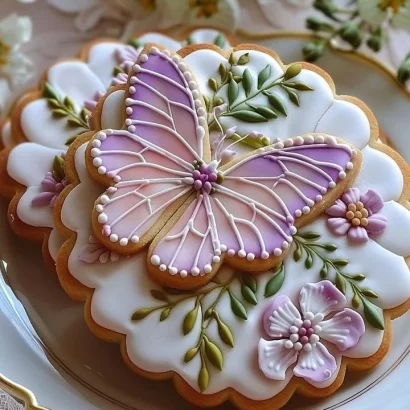 Thumbnail for Floral Butter Cookies with Royal Icing