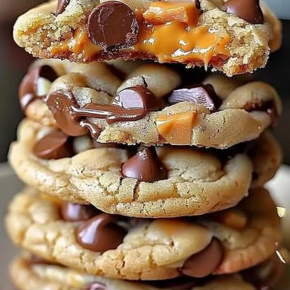 Thumbnail for Gooey Reese’s Cheesecake Cookies