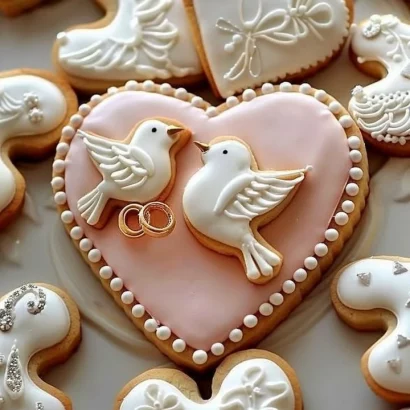 Thumbnail for Heart-Shaped Cookies with Doves and Wedding Rings