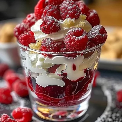 Thumbnail for Heavenly Raspberry White Chocolate Mousse Parfait