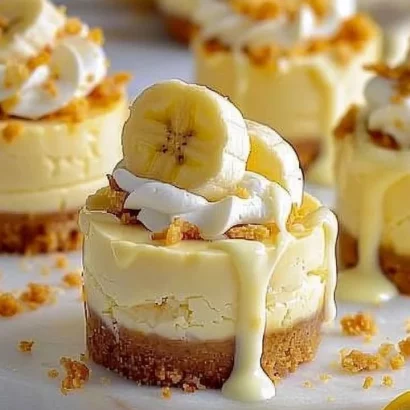Thumbnail for Irresistible Mini Banana Pudding Cheesecakes