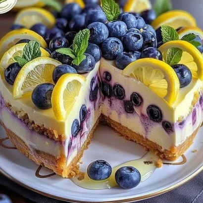 Thumbnail for Lemon Blueberry Cheesecake Delight