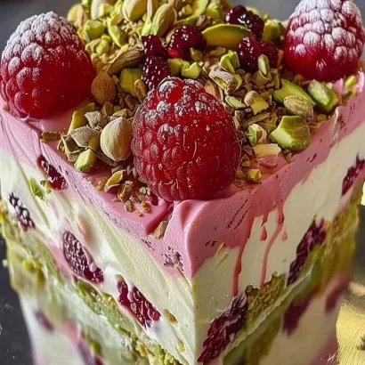 Thumbnail for Pistachio Raspberry Cheesecake