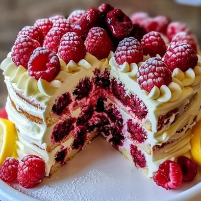Thumbnail for Raspberry Cake with Lemon Buttercream
