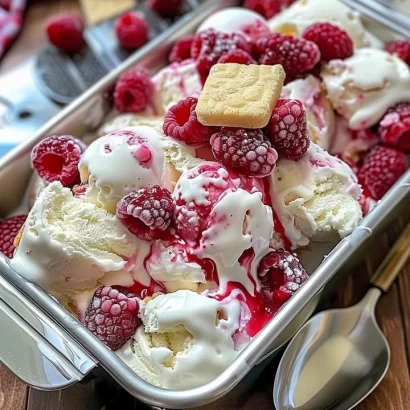 Thumbnail for Raspberry Shortcake Ice Cream