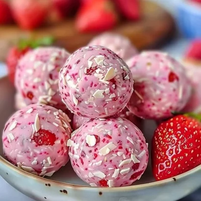 Thumbnail for Strawberry Cheesecake Protein Balls