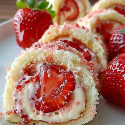 Thumbnail for Strawberry Cheesecake Rolls