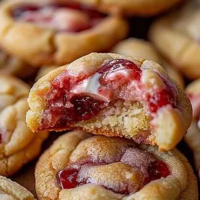 Thumbnail for Strawberry Cheesecake Stuffed Cookies