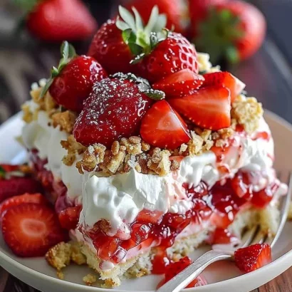 Thumbnail for Strawberry Crunch Poke Cake