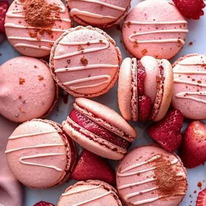 Thumbnail for Strawberry French Macarons