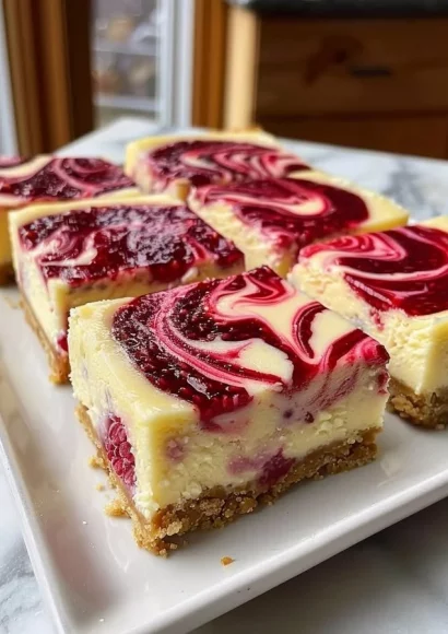Delicious Valentine's Day cheesecake bars decorated with heart-shaped toppings