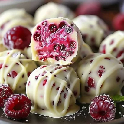 Thumbnail for White Chocolate Raspberry Cheesecake Balls